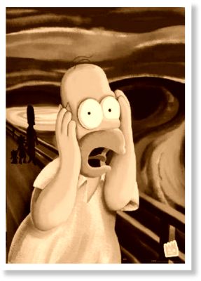 homer simpson,angst