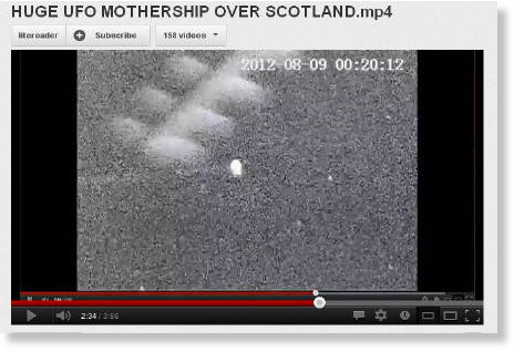 Klicken um zu vergrößern strange object - ufo - over Scottland