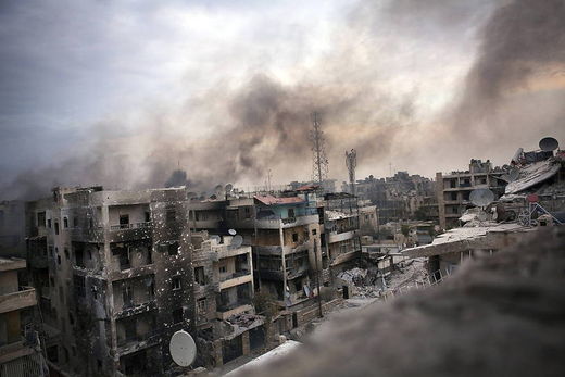 Klicken um zu vergrößern gebäude, krieg, zerstörung, syrien