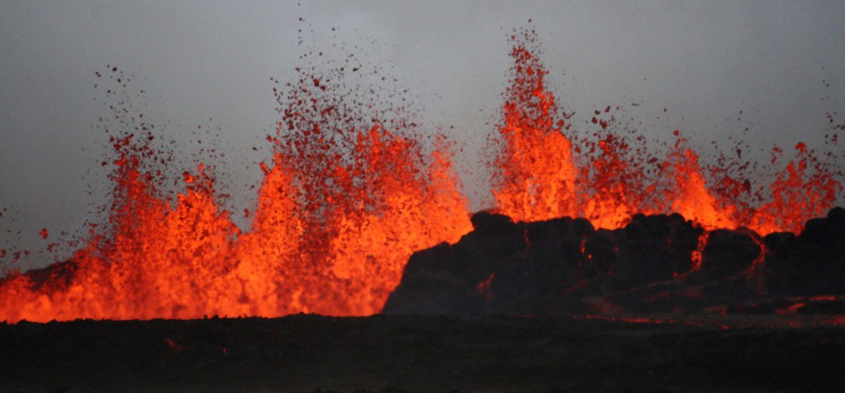 bardarbunga lava vulkan eruption