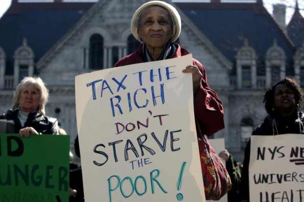 Hunger Armut USA, tax the rich don't starve the poor
