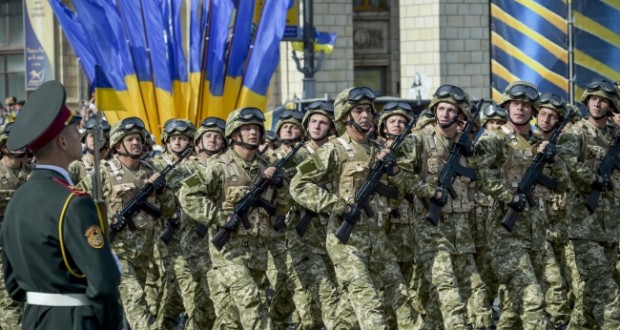 Parade zum 23. Unabhängigkeitstag der Ukraine in Kiew