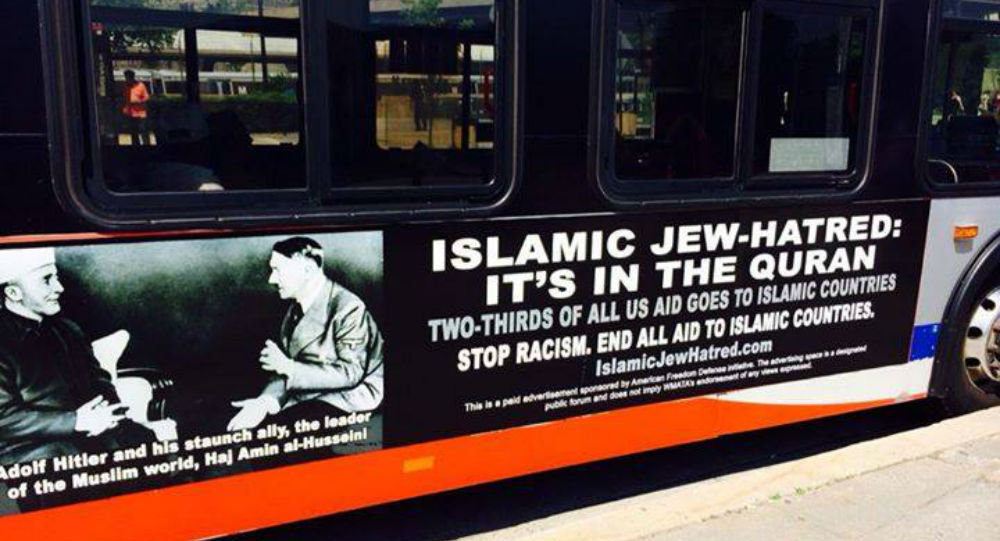 hitler bus, werbung anti islam
