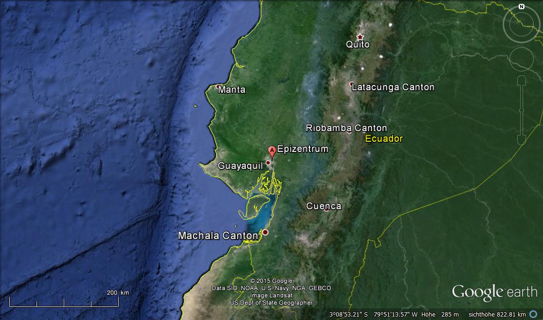 Erdbeben Guayaquil Ecuador April 2015