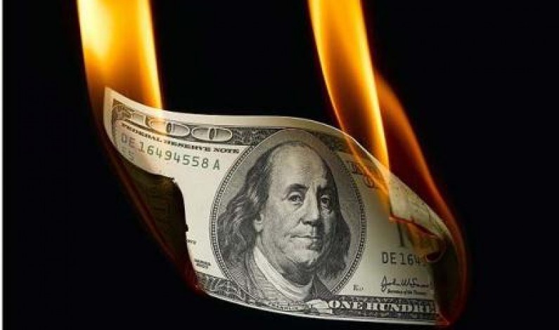 brennender dollar