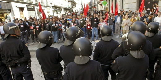 Spanien Streik (Protest)