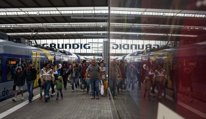 Flüchtlinge Münchner Hauptbahnhof September 2015