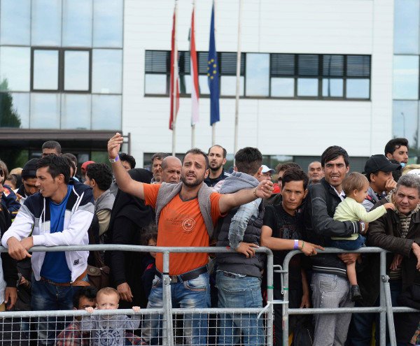Flüchtlinge österreisch-ungarische Grenze