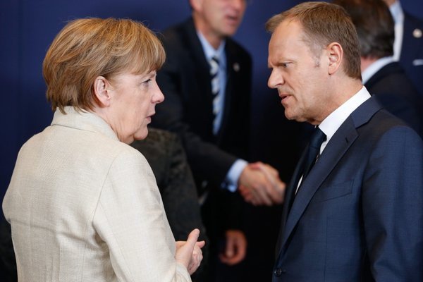Merkel und Donald Tusk