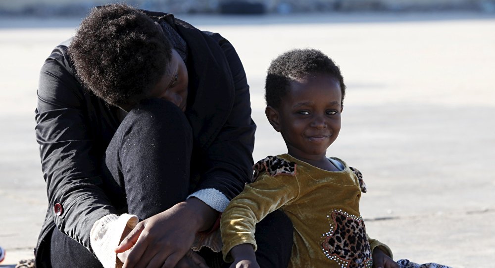 afrikanische Flüchtlingskinder