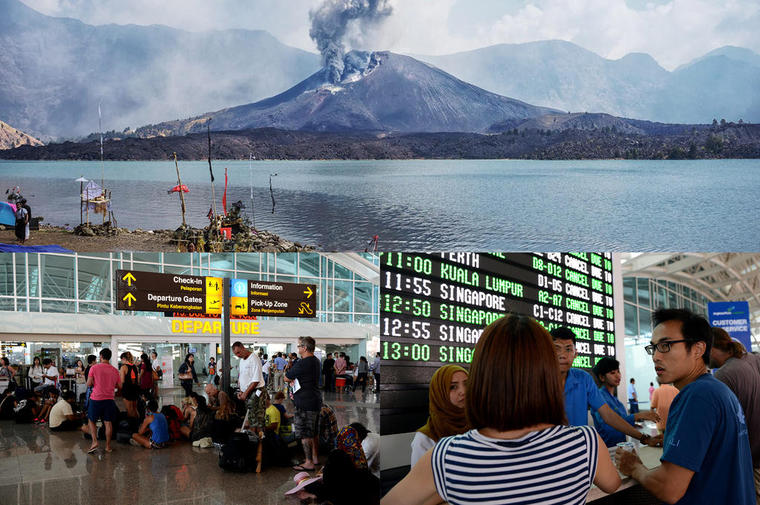 Vulkan Rinjani Bali vulcano November 2015