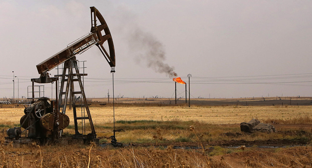 Ölförderturm Syrien