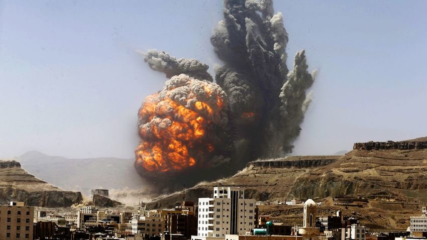 Explosion Jemen Luftschlag
