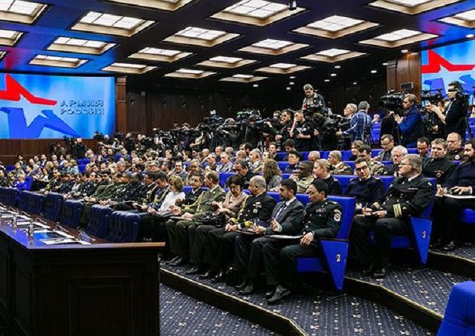 Pressekonferenz im russischen Verteidigungsministerium