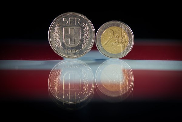 Schweizer Franken Euro Münze