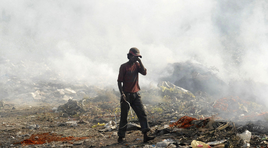 Mumbai landfill fire