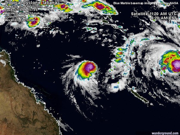 Tropical cyclone Tatiana