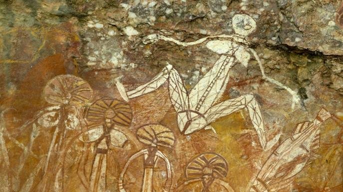 Aborigines Höhlenkunst