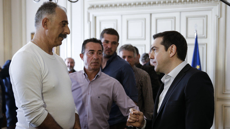Gespräch Tsipras mit Delegation griechischer Bauern