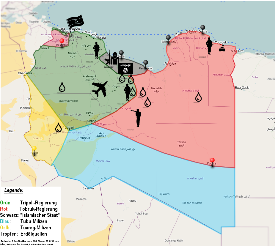 Strategiekarte Libyen