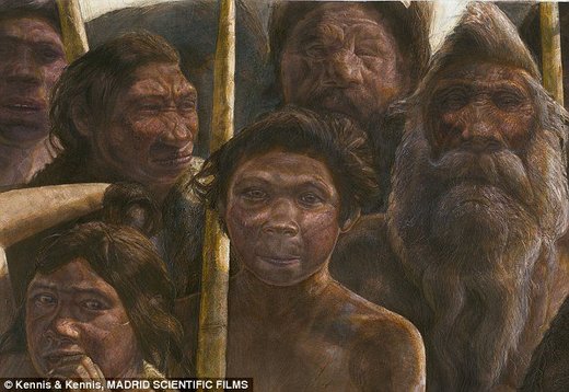 Homininen Prä-Neandertaler Spanien