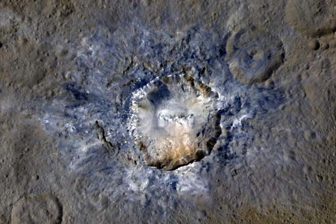 Haulani-Krater auf dem Zwergplaneten Ceres