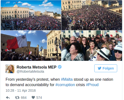 Proteste Malta Korruption