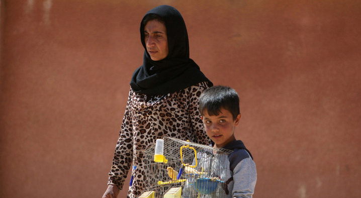 Mutter und Kind in Aleppo