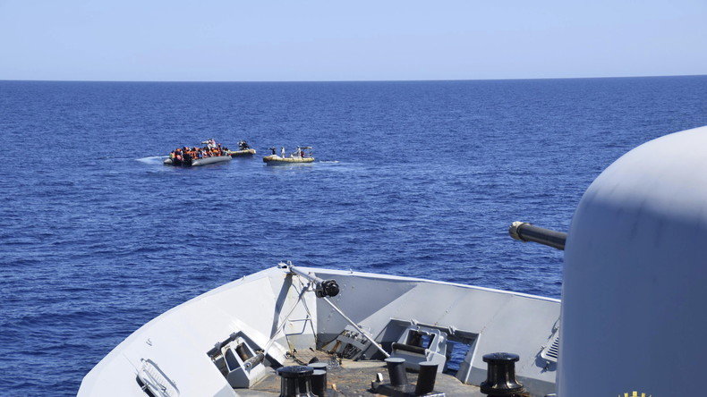 Flüchtlingsboot Mittelmeer