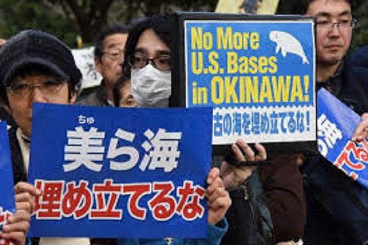 Okinawa Protest US-Militärbasen