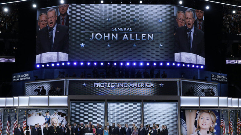 Parteitag für Clinton,John Allen Rede Parteitag
