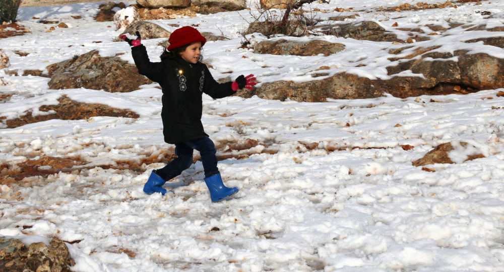 syrisches mädchen schnee,friedensprozess syrien
