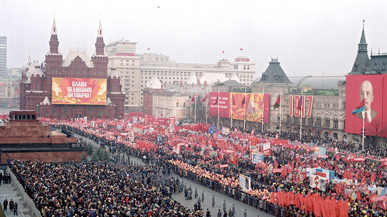 Parade Moskau Sowjetzeit