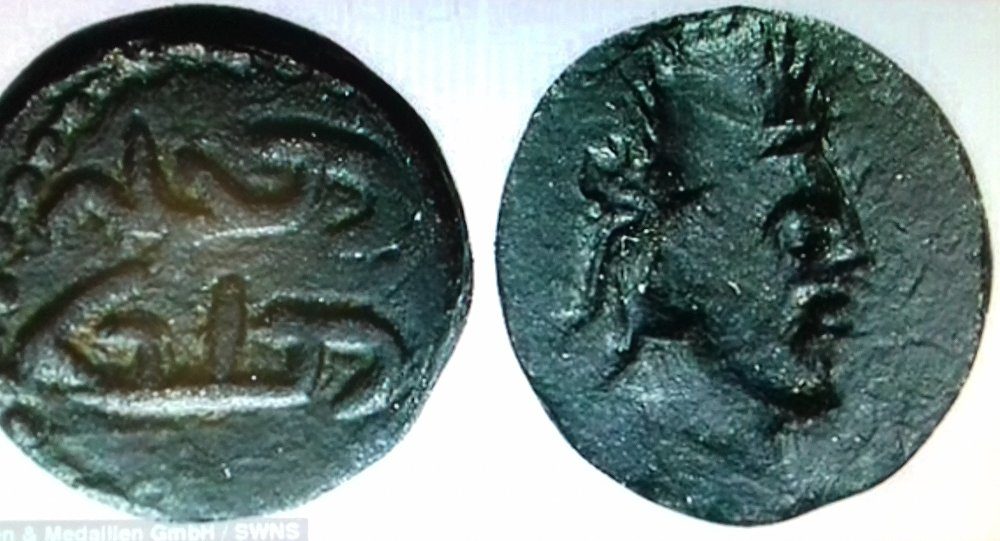 historische Münze,Jesus-Abbild Münze