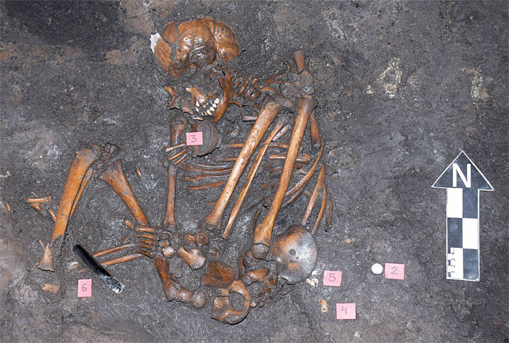 aztekische Skelette
