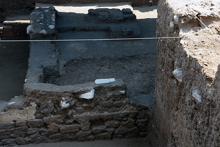 aztekische Überlebende Ausgrabungen Mexiko