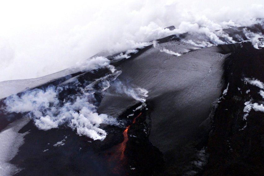 Island Vulkan Hekla Steht Vor Dem Ausbruch Erdveränderungen 