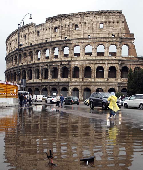 Überschwemmung Italien, Kollosseum