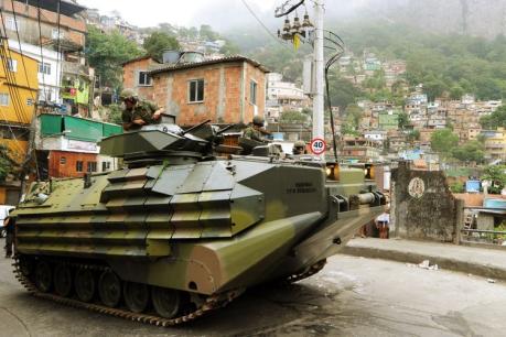 Besetzung Favela in Mexiko