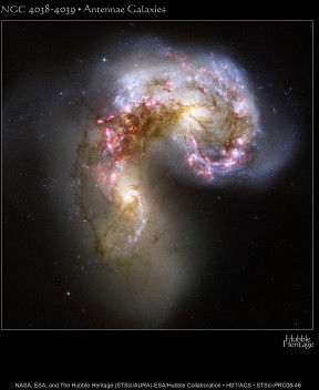 antennen galaxie, sternhaufen