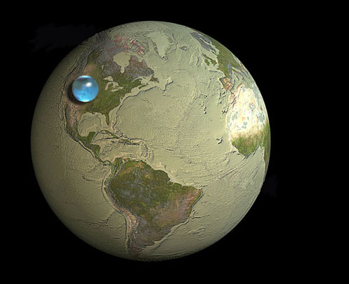 Ges.Wassermenge des Planeten