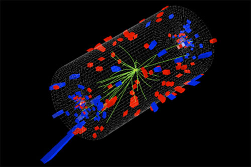 Kollisionen von Protonen mit Eisenkernen, CERN