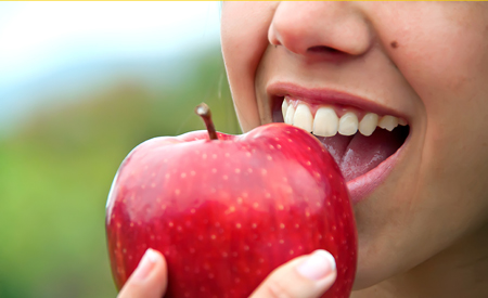 Apfel, Zähne, Zahngesundheit