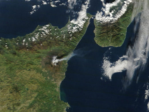 Vulkan Ätna Satellitenbild