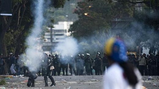 Zusammenstöße in Caracas