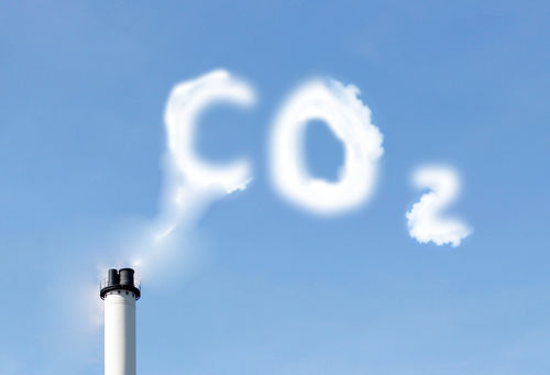 CO2 Wolke Schornstein