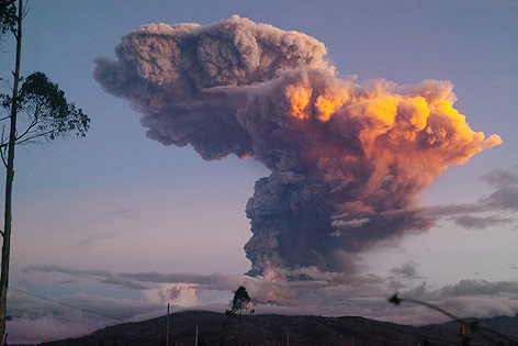 Tungurahua Ausbruch
