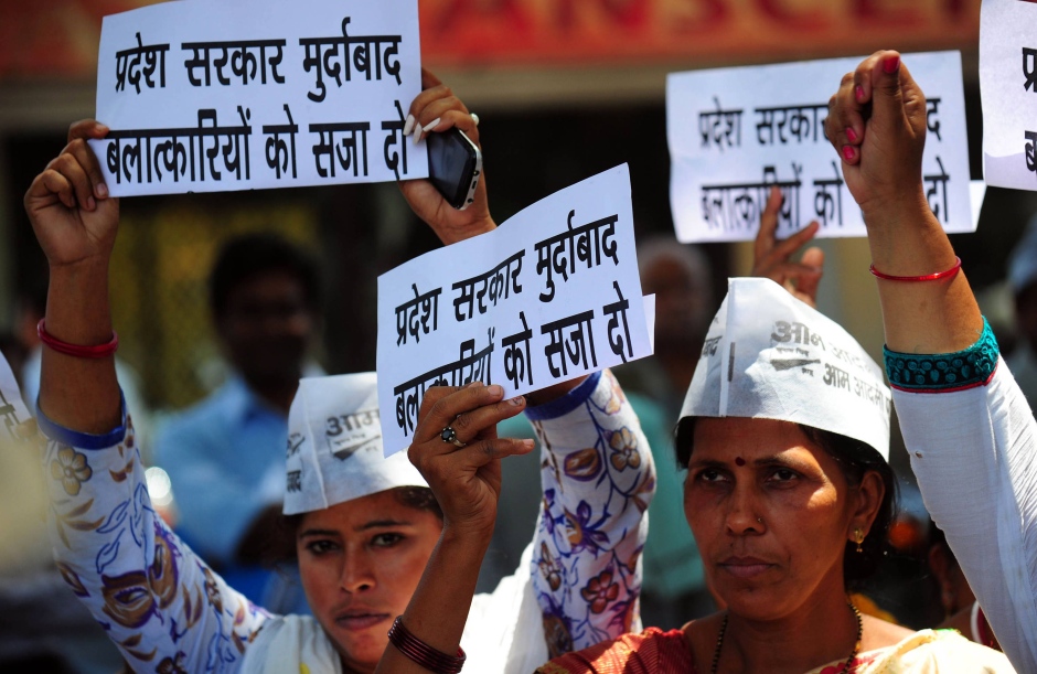 Protest gegen Vergewaltigung, Demonstration Vergewaltigung Indien