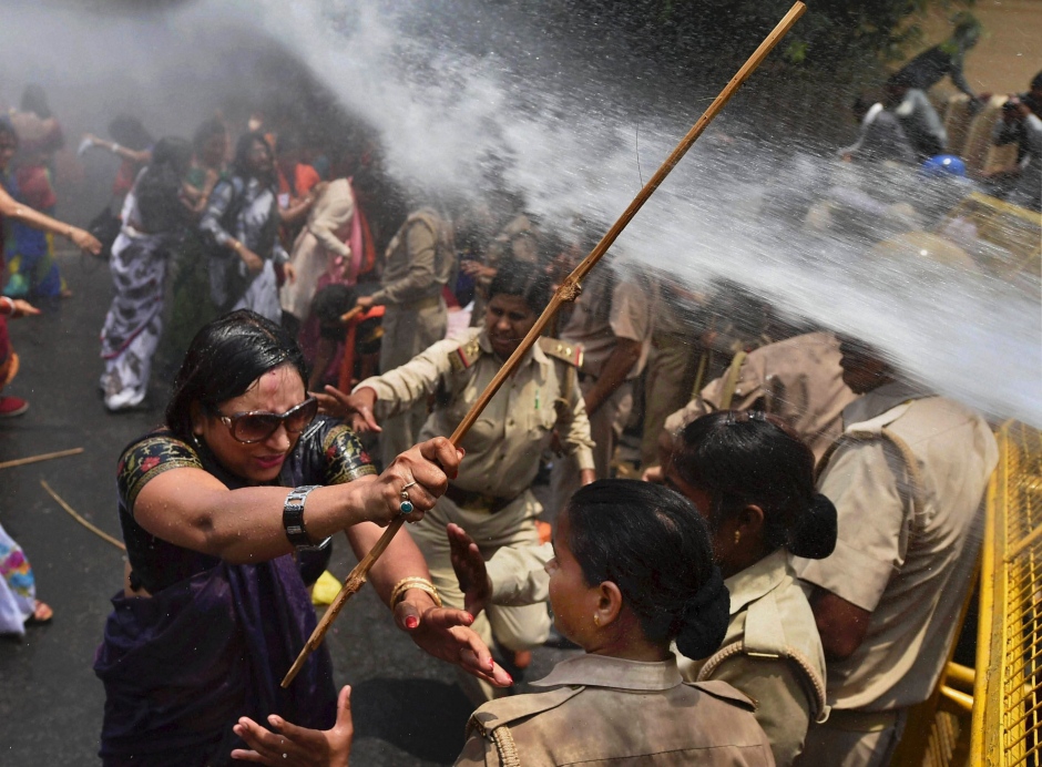Protest gegenPolizeibrutalität, Vergewaltigung, Demonstration Vergewaltigung Indien