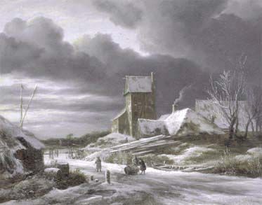Winterlandschaft von Jacob van Ruisdael